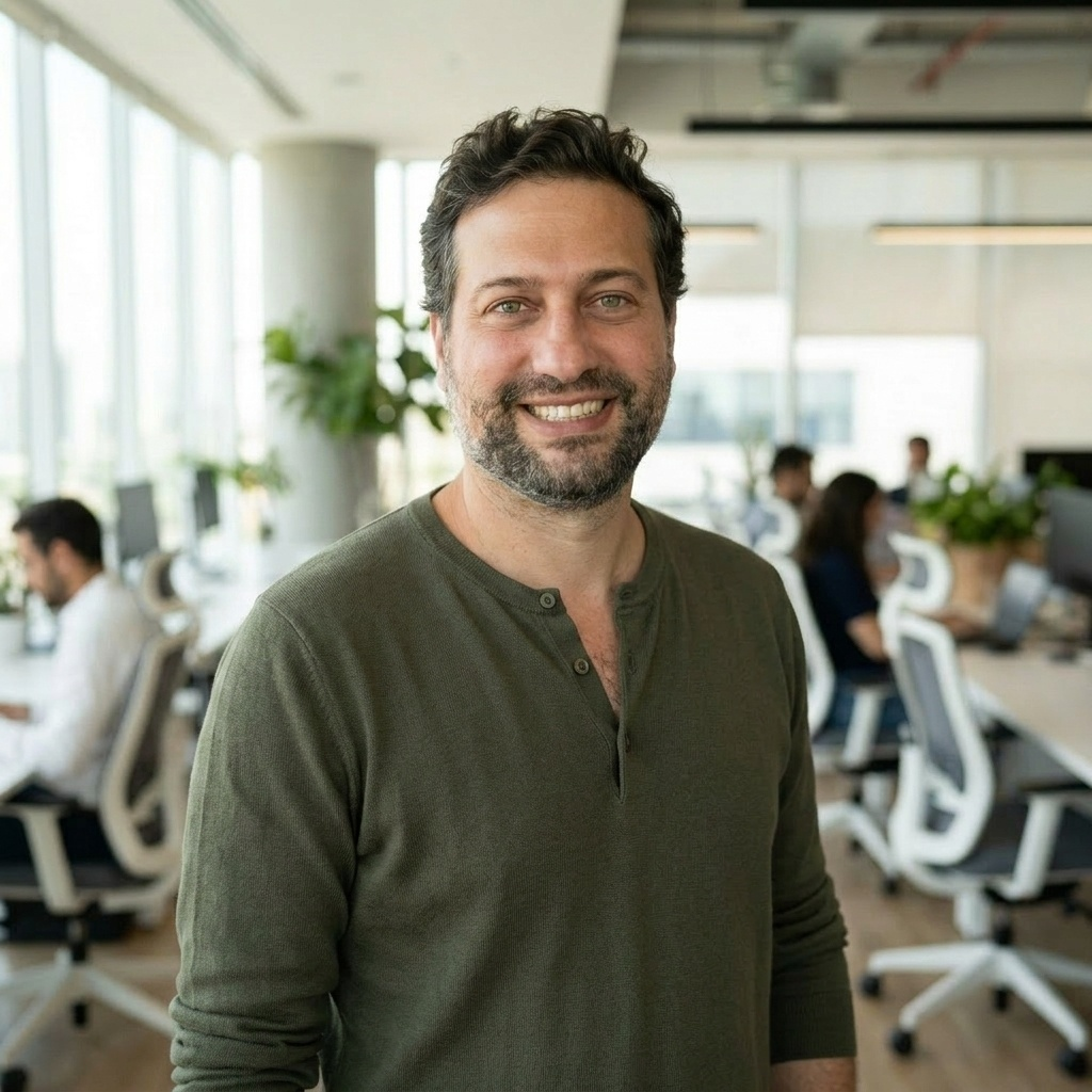 Ademi Bezerra, especialista em Recursos Humanos, em ambiente corporativo